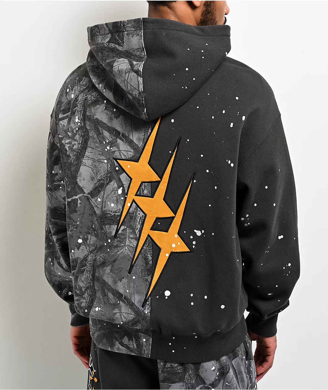 Ninth Hall Adductor Grey & Camo Boxy Zip Hoodie - Image 2