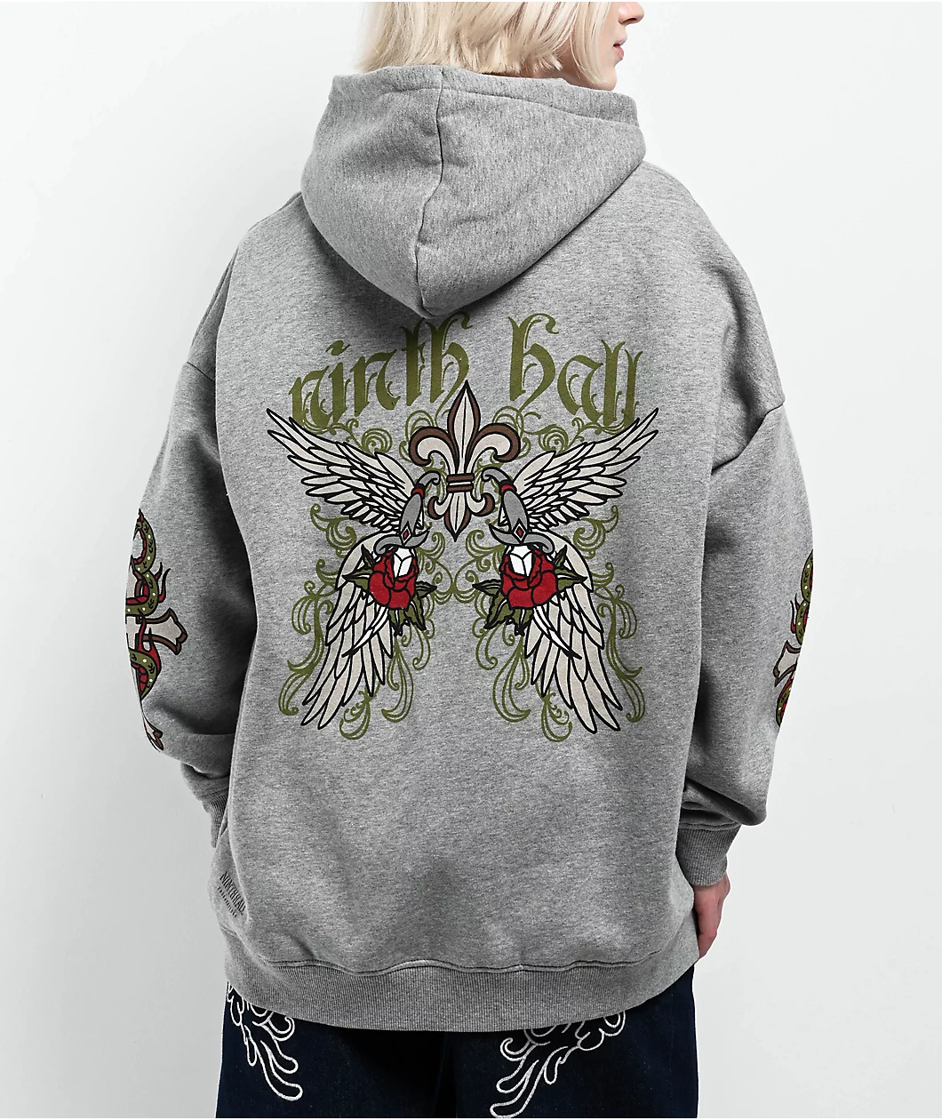 Ninth Hall Alina Grey Oversized Hoodie - Image 2