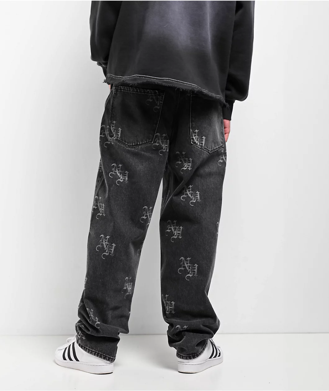 Ninth Hall Ambush Black Wash Loose Fit Jeans - Image 2