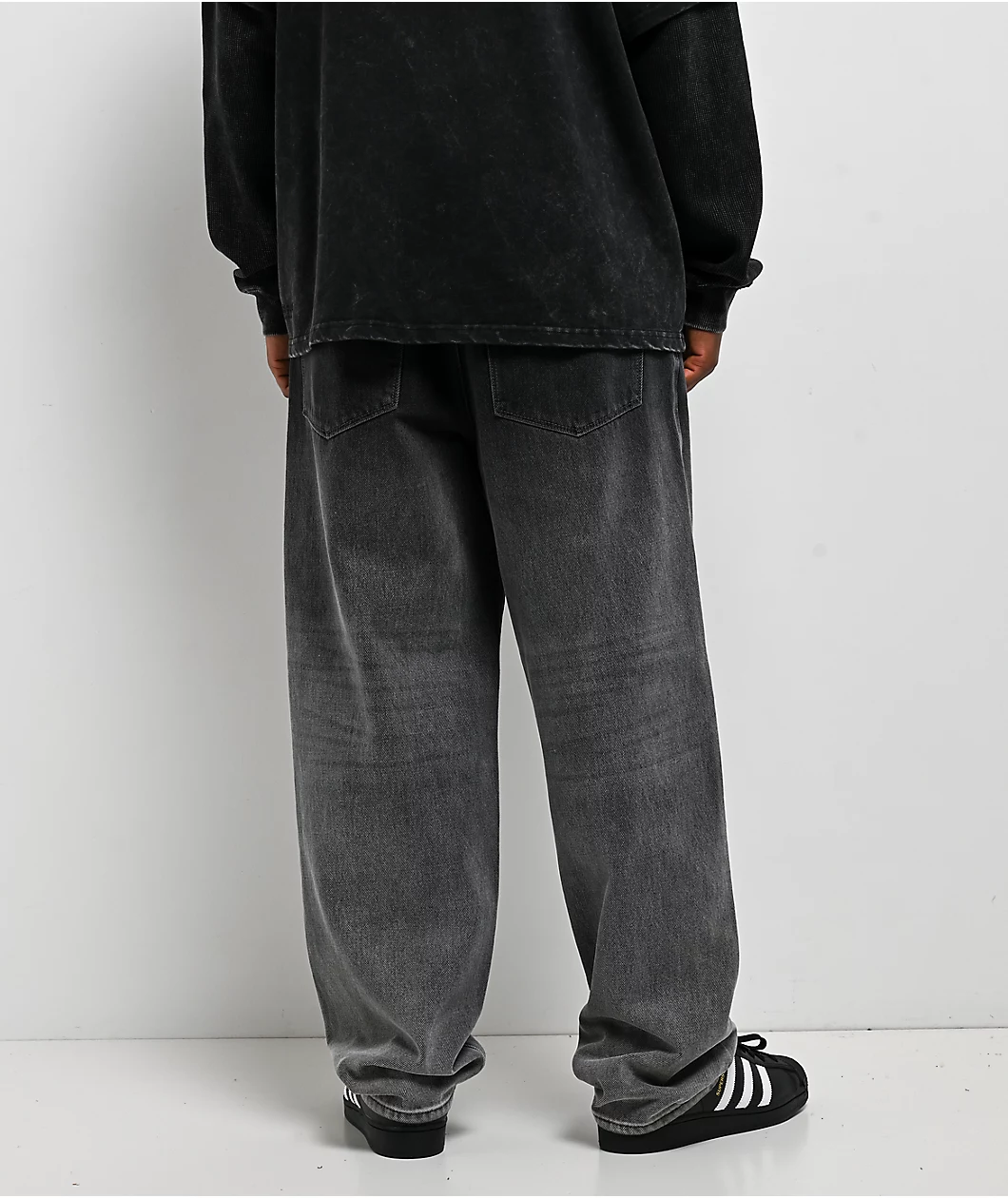Ninth Hall Ambush Glory Black Wash Loose Fit Jeans - Image 2