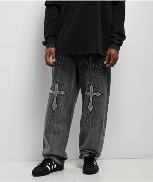 Ninth Hall Ambush Glory Black Wash Loose Fit Jeans