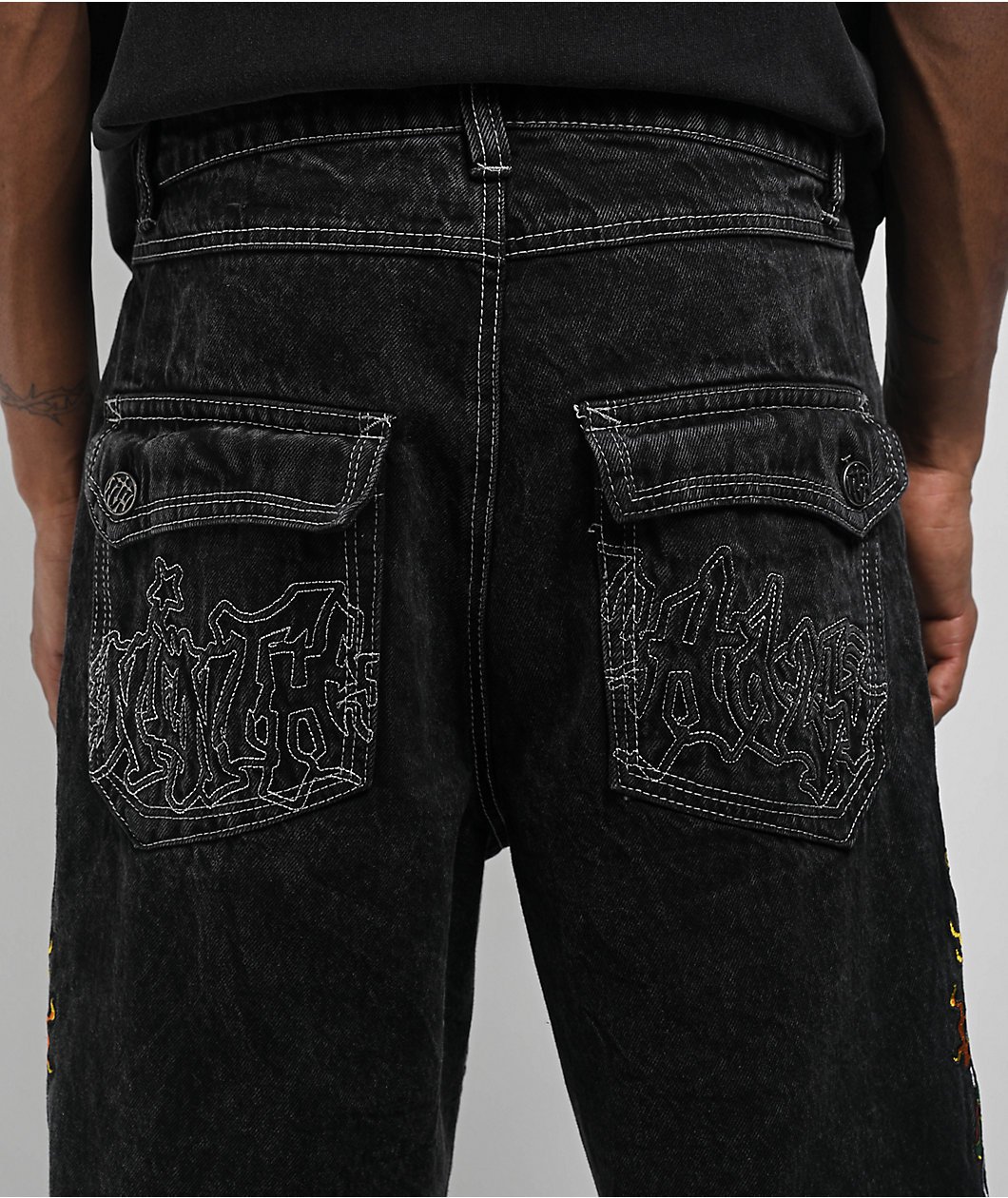 Ninth Hall Ambush Panther Black Wash Jeans - Image 2