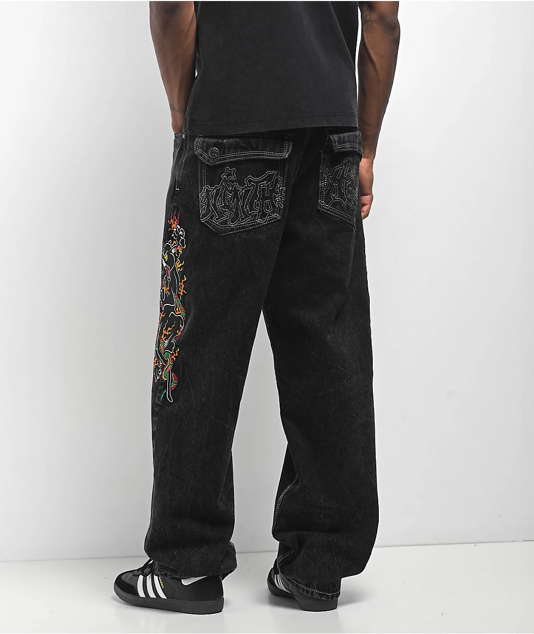 Ninth Hall Ambush Panther Black Wash Jeans - Image 2