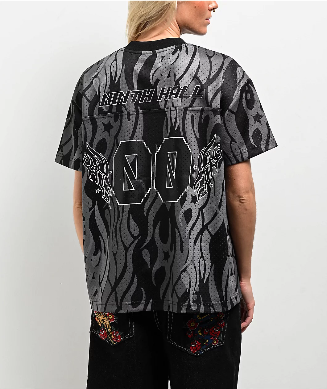 Ninth Hall Avery 00 Black & Grey Football Jersey - Image 2