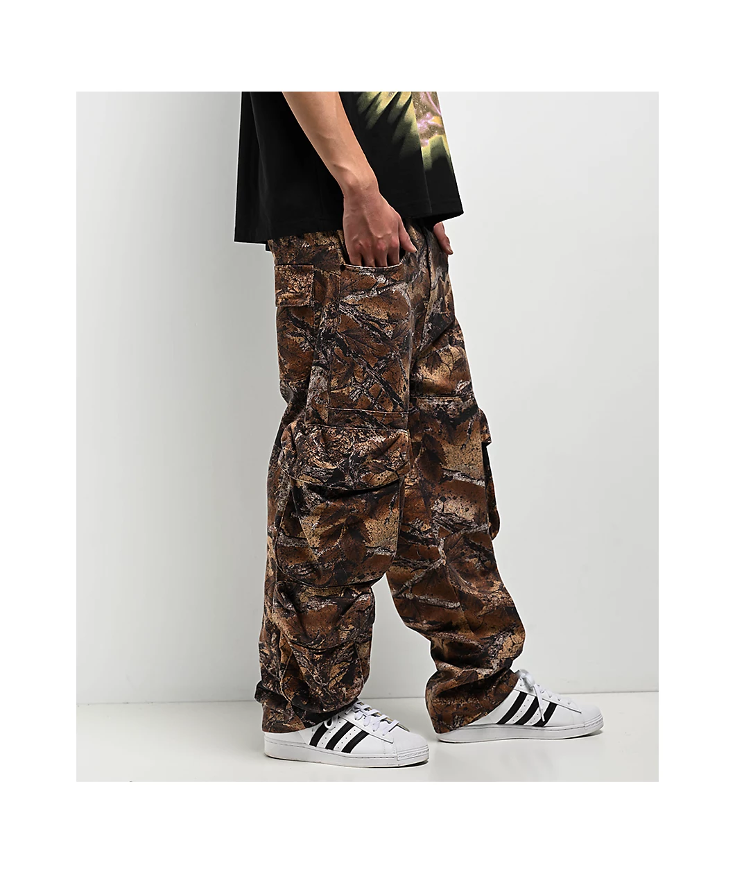 Ninth Hall Brown Camo 3D Cargo Pants - Image 2