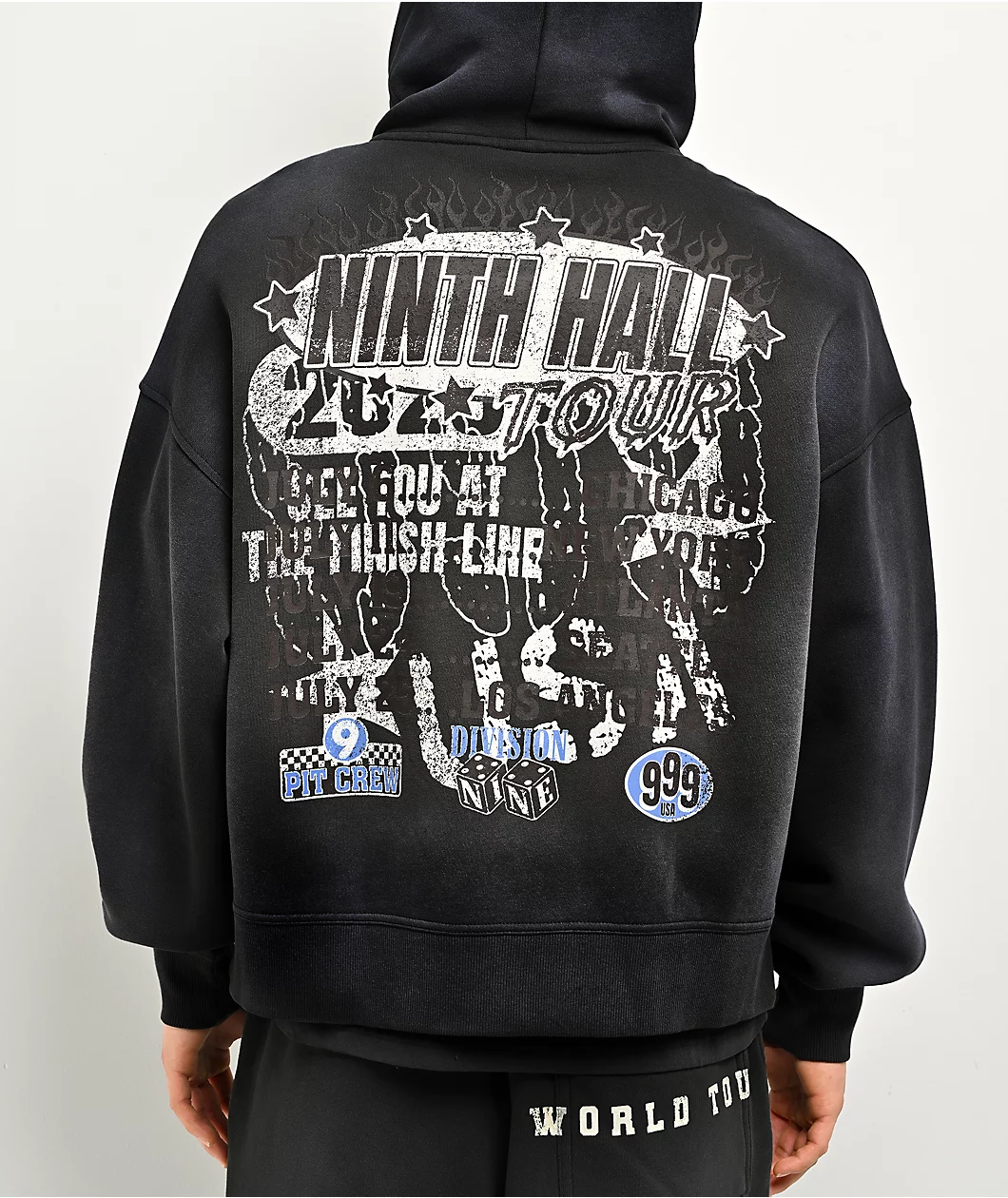 Ninth Hall False Start Grey Zip Hoodie - Image 2