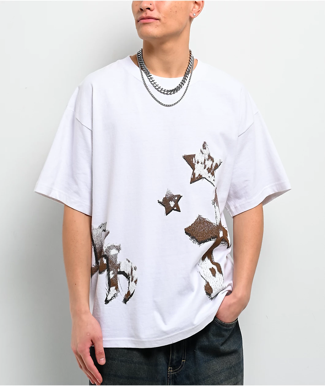 Ninth Hall Faux-NY Hair White T-Shirt - Image 2