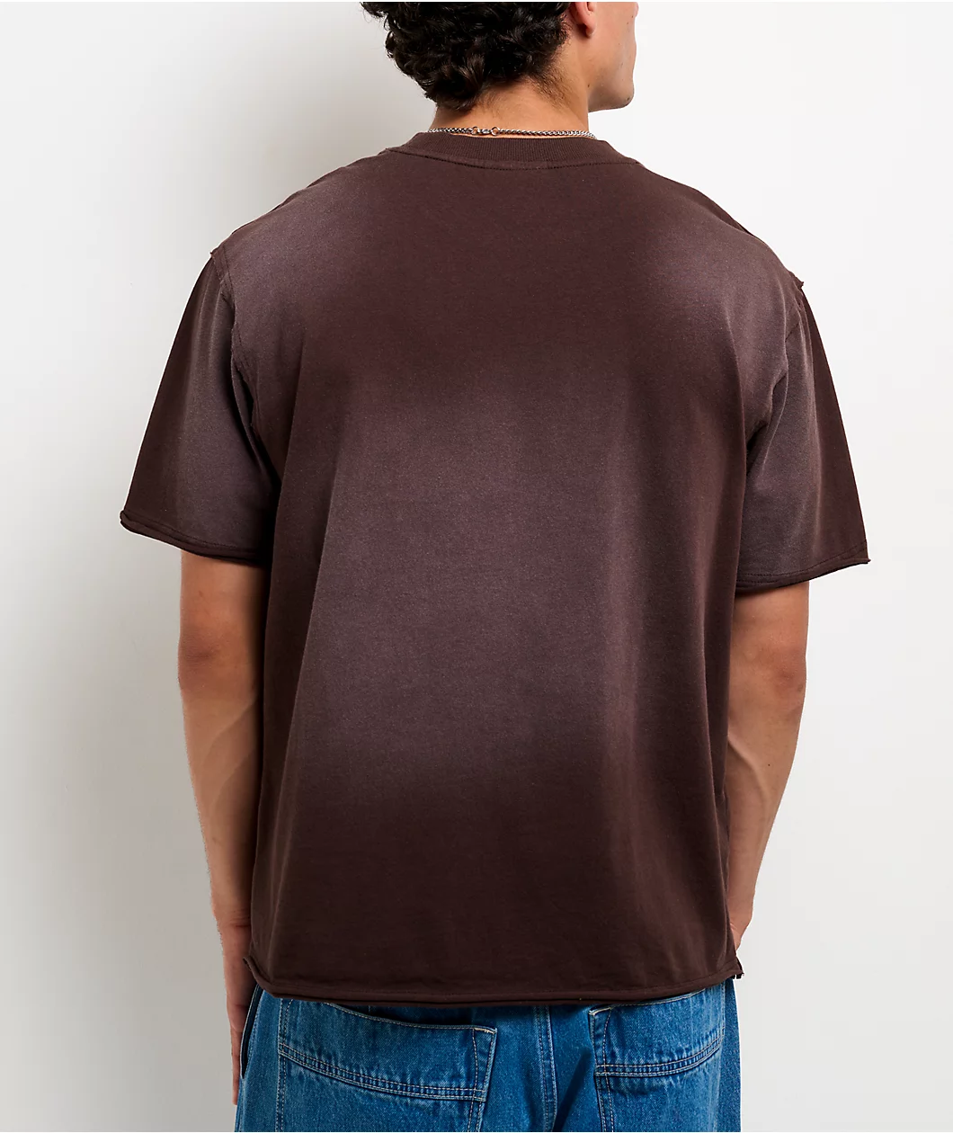 Ninth Hall Fein Brown Wash T-Shirt - Image 2