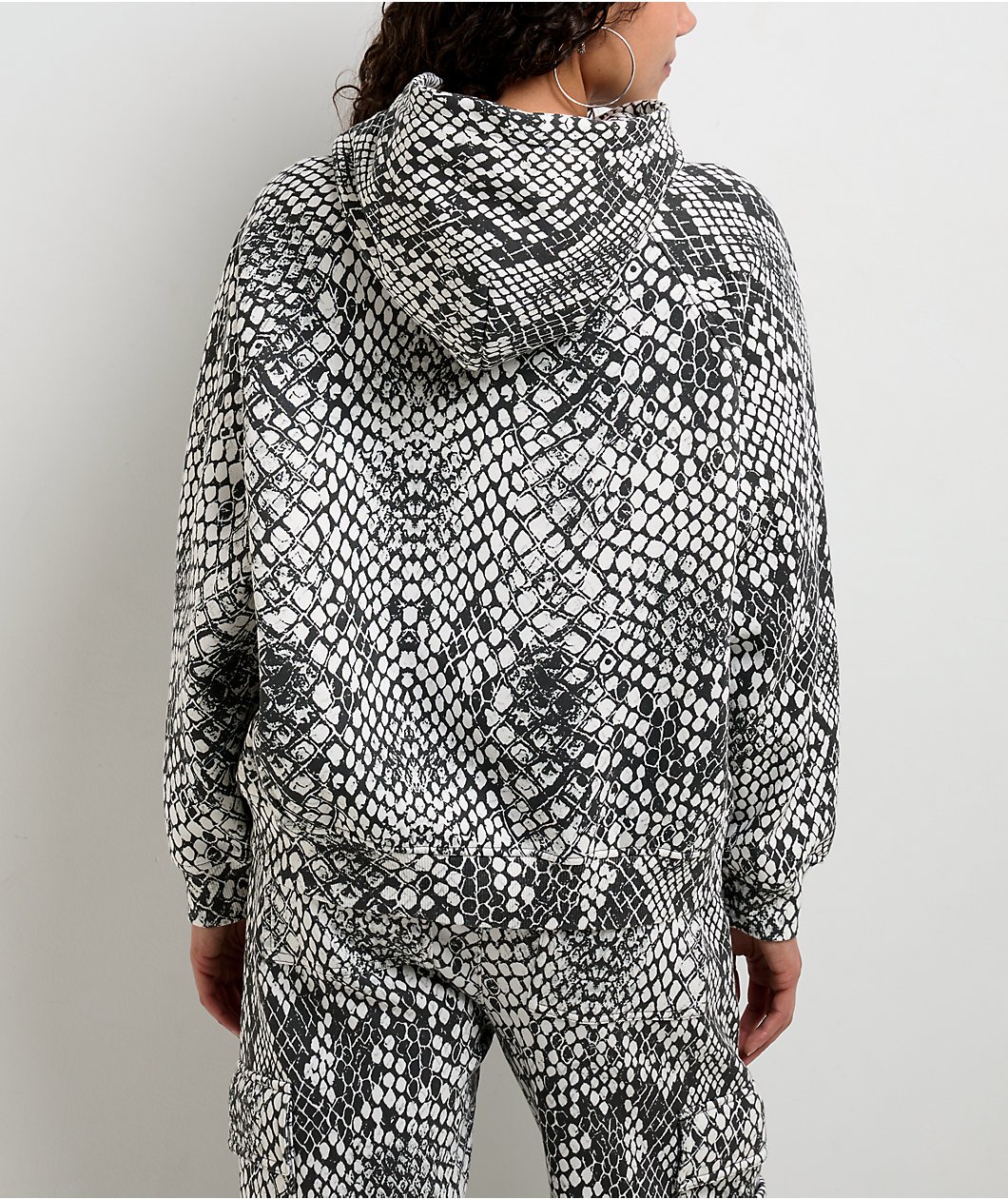 Ninth Hall Fundamentals Wichita Snake Black & Off White Hoodie - Image 2
