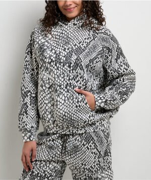 Ninth Hall Fundamentals Wichita Snake Black & Off White Hoodie