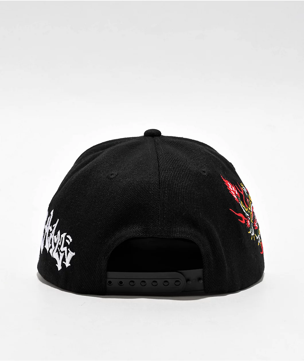 Ninth Hall High Profile Dragon Black Snapback Hat 388533 back US