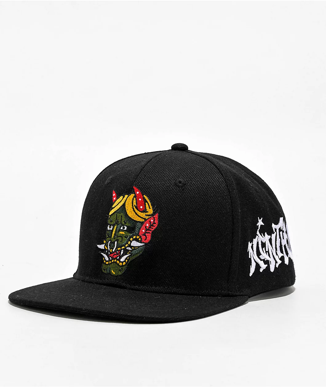 Ninth Hall High Profile Dragon Black Snapback Hat 388533 front US