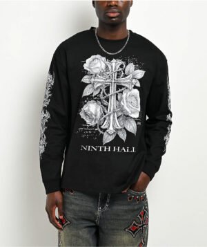Ninth Hall Mother Mary Black Long Sleeve T-Shirt