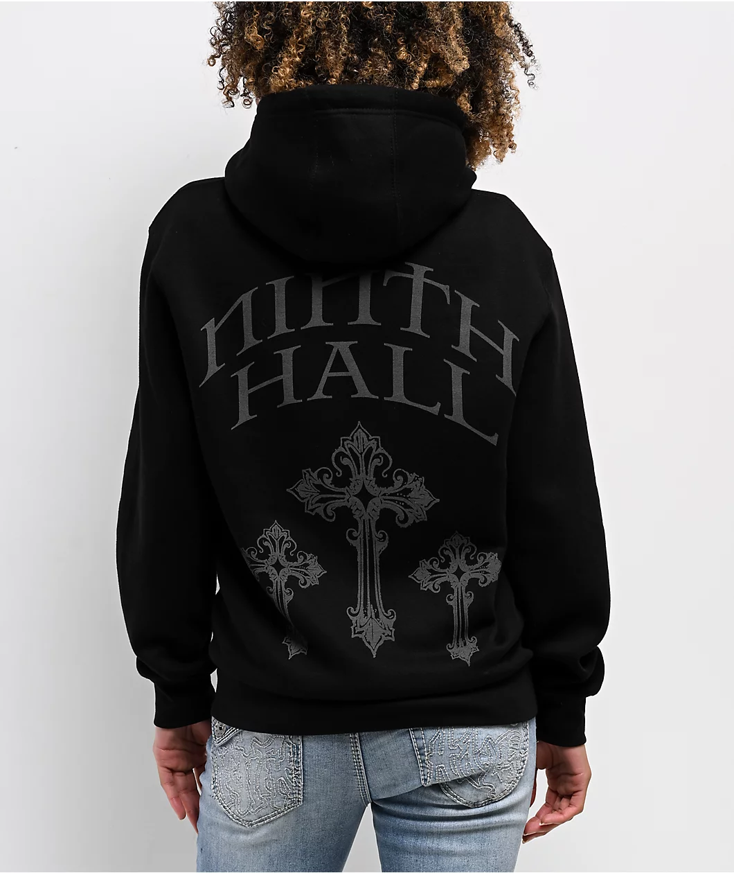 Ninth Hall Night Crawler Black Zip Hoodie - Image 2
