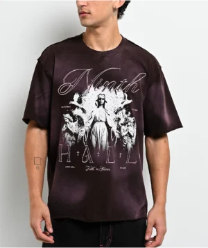 Ninth Hall Requiem Brown Wash Boxy T-Shirt