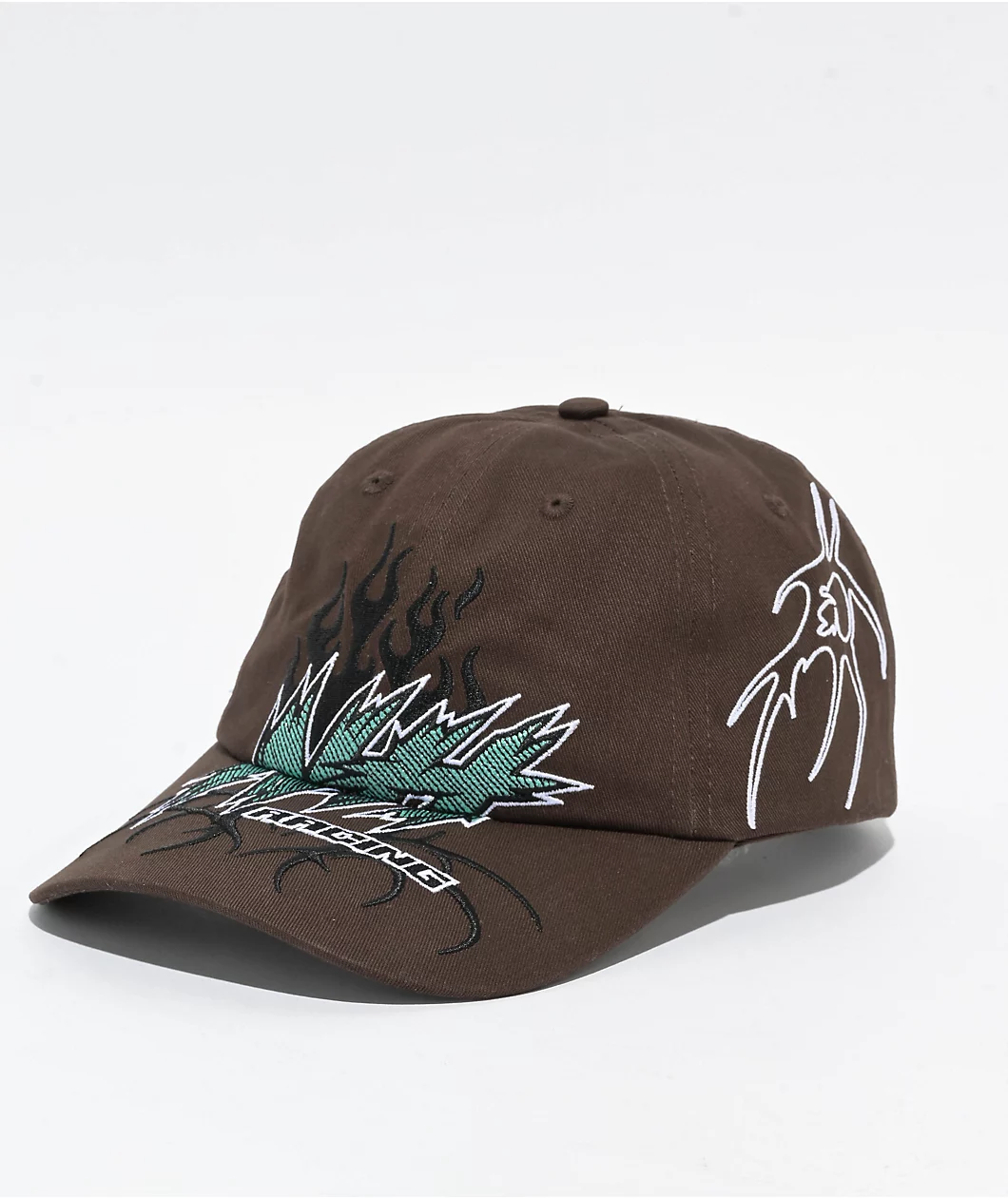 Ninth Hall Serviced Brown Strapback Hat 392929 front US