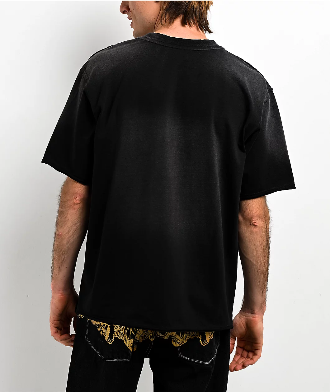 Ninth Hall Stone Fein Black Wash T-Shirt - Image 2
