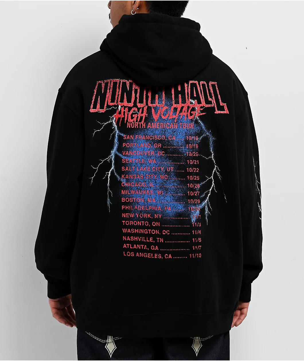 Ninth Hall Tour Black Hoodie - Image 2