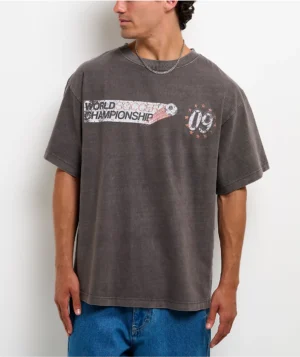Ninth Hall USA World Soccer Championship Vintage Grey T-Shirt